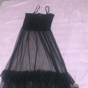 Mesh maxi dress
